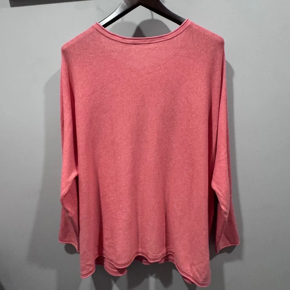 J. Jill Pure‎ Jill Cardigan Womens L Nectar NEW Cotton A-Line Sweater Oversized